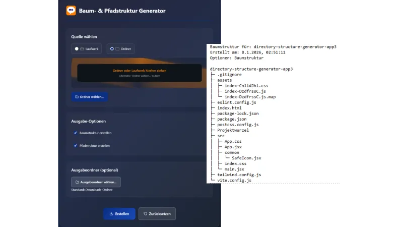 Baum- & Pfadstruktur Generator